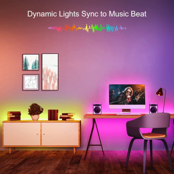 Išmani 5050 RGB LED Juosta 10 m su Bluetooth funkcija Išmani 5050 RGB LED Juosta 10 m su Bluetooth funkcija