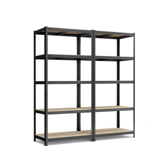 Sandėliavimo lentynos stelažai 180x90x40 PRO Juoda (3 vnt) Sandėliavimo lentynos stelažai 180x90x40 PRO Juoda (3 vnt)