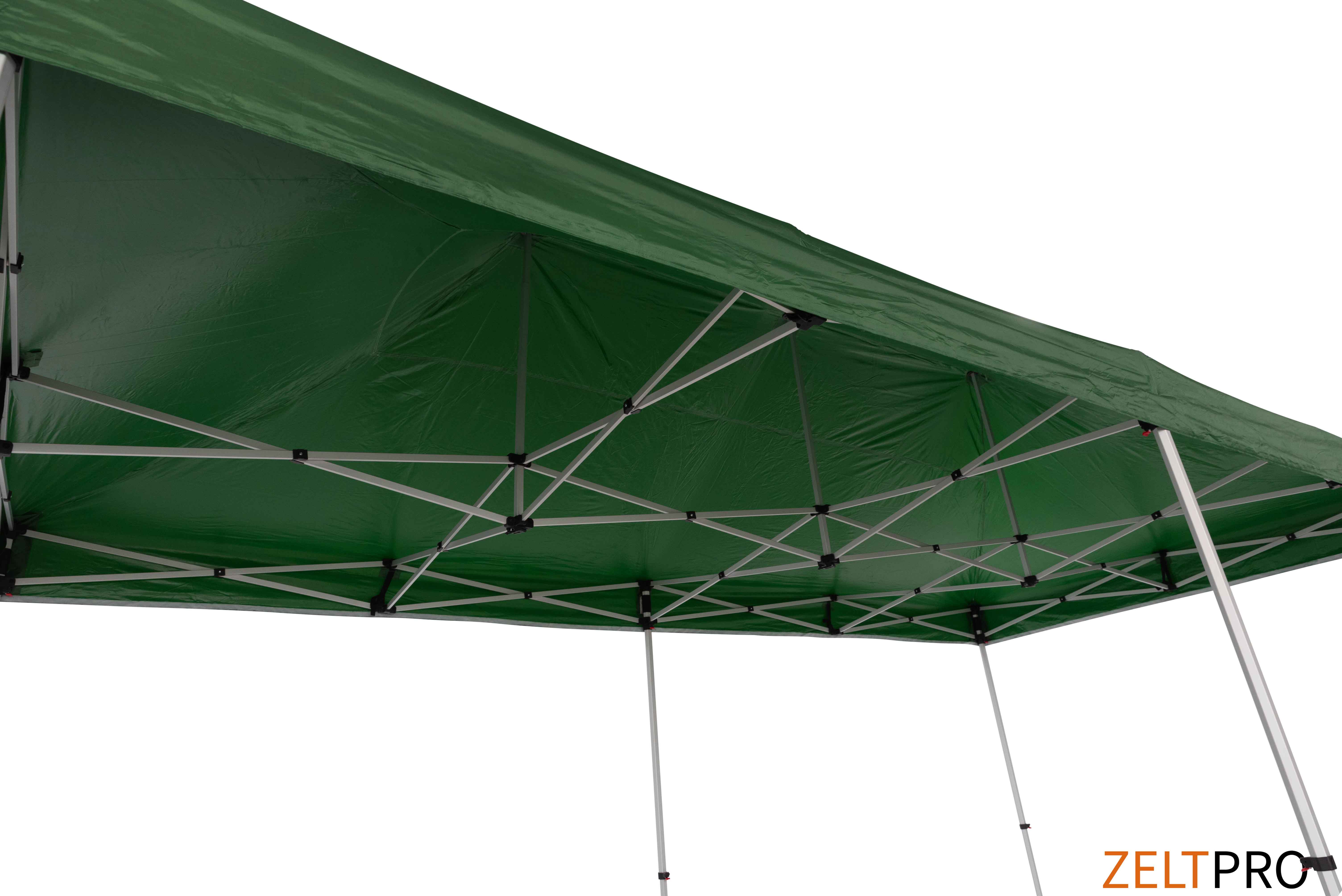 Prekybinė Palapinė 3x6 Žalia Zeltpro TITAN su trimis sienomis