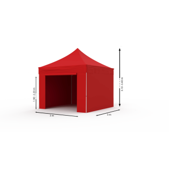 Prekybinė Palapinė 3x3 Raudona Zeltpro TITAN Prekybinė Palapinė 3x3 Raudona Zeltpro TITAN