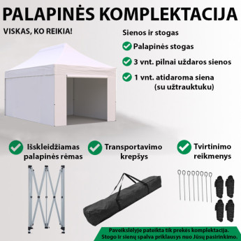 Prekybinė Palapinė 3x4,5 Juoda Zeltpro PREMIUM+ Prekybinė Palapinė 3x4,5 Juoda Zeltpro PREMIUM+