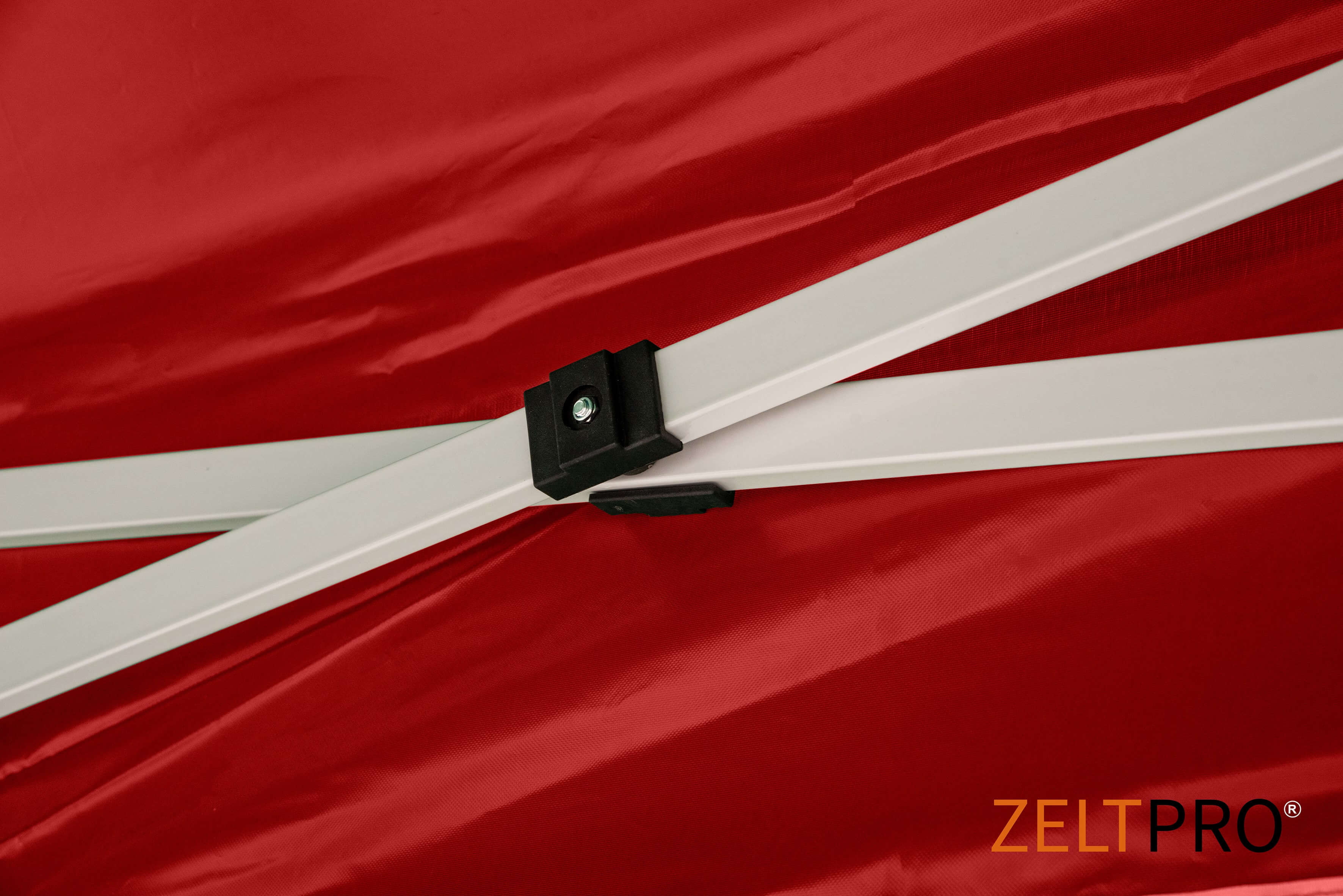Prekybinė Palapinė 2x2 Raudona Zeltpro PROFRAME su dvejomis sienomis