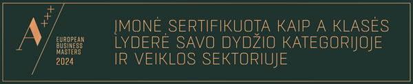 Įmonė sertifikuota